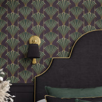 Art Deco Stylish Green and Gold