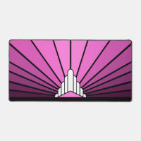 Art deco sun in pink