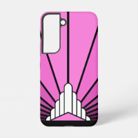 Art deco sun in pink