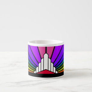 Art deco sun in rainbow Specialty Mug