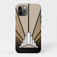 Art deco sun in tan
