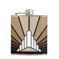Art deco sun in tan