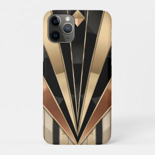 Art Deco Sunburst Geometric Luxury Design iPhone 11 Pro Case