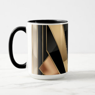 Art Deco Sunburst Geometric Luxury Design Mug