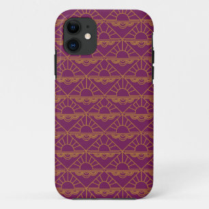 Art Deco Sunrise  iPhone 11 Case