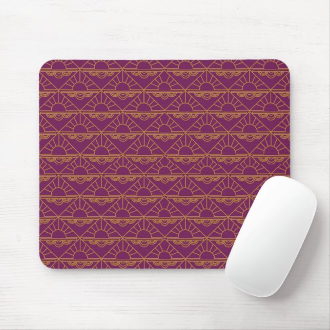 Art Deco Sunrise  Mouse Pad (With Mouse)