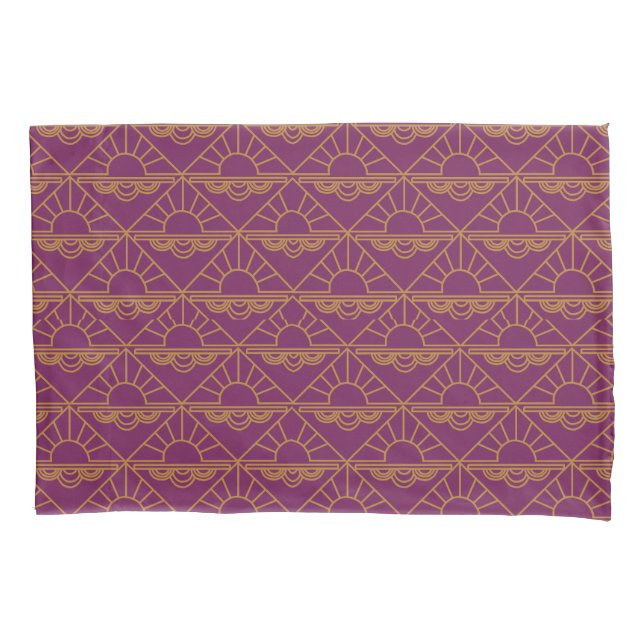 Art Deco Sunrise Pillowcase (Front)