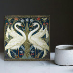 Art Deco Swans Wall Decor Art Nouveau Swan Ceramic Tile<br><div class="desc">Welcome to CreaTile! Here you will find handmade tile designs that I have personally crafted and vintage ceramic and porcelain clay tiles, whether stained or natural. I love to design tile and ceramic products, hoping to give you a way to transform your home into something you enjoy visiting again and...</div>
