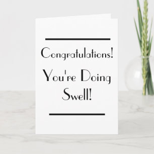Art Deco Swell Congratulations Card