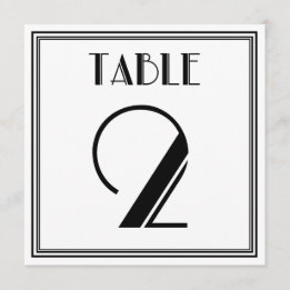 Art Deco Table Number 2