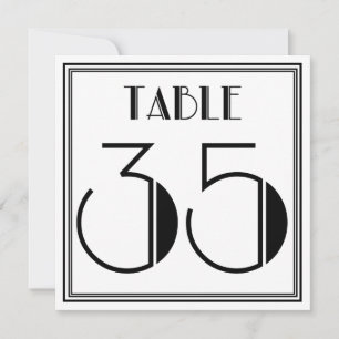 Art Deco Table Number 35