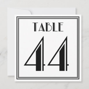 Art Deco Table Number 44