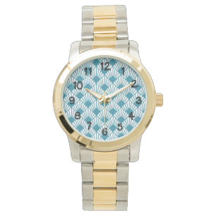Art Deco Teal Fans Watch