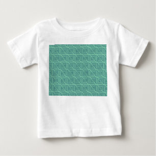 Art Deco Teal Mazes Baby T-Shirt