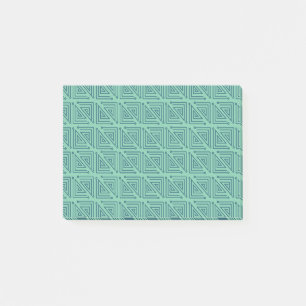 Art Deco Teal Mazes Post-it Notes