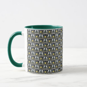 Art Deco Teardrop Abstract Geometric Pattern 1322 Mug