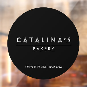 Art Deco Text Bakery, Cafe, Shop