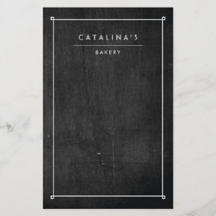 Art Deco Text on Black Wood Flyer