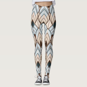 Art Deco: Textured Seamless Ornament. Leggings