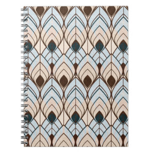Art Deco: Textured Seamless Ornament. Notebook