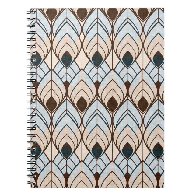 Art Deco: Textured Seamless Ornament. Notebook (Front)
