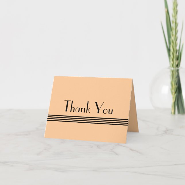 Art Deco Thank You Card (Front)