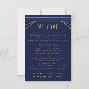 Art Deco Thank You Note Cards