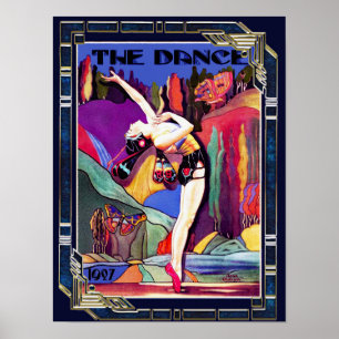 Art Deco "The Dance 1927" Cover Poster