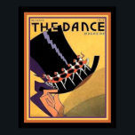 Art Deco "The Dance" Cover (1920s) 16 x 20 Poster<br><div class="desc">Unique Art Deco Top Hat Cover for The Dance Magazine ca 1920-ish</div>
