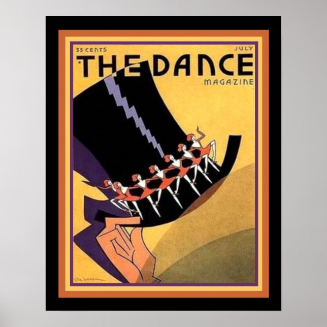 Art Deco "The Dance" Cover (1920s) 16 x 20 Poster (Front)