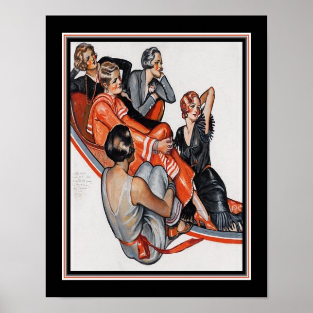 Art Deco "The little dark blonde said..." ca. 1929 Poster (Front)