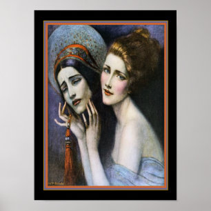 Art Deco Theatre Cover by W.T. Benda ca. 1922 Poster