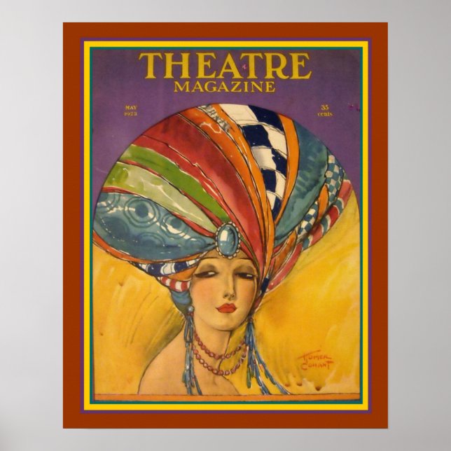 Art Deco Theatre Magazine Poster 16 x 20 (Front)