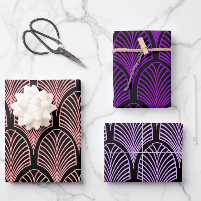 Art Deco themed gift wrap for special occasions (Front)
