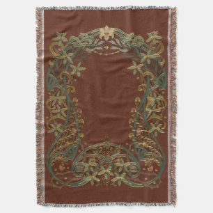 art deco throw blanket