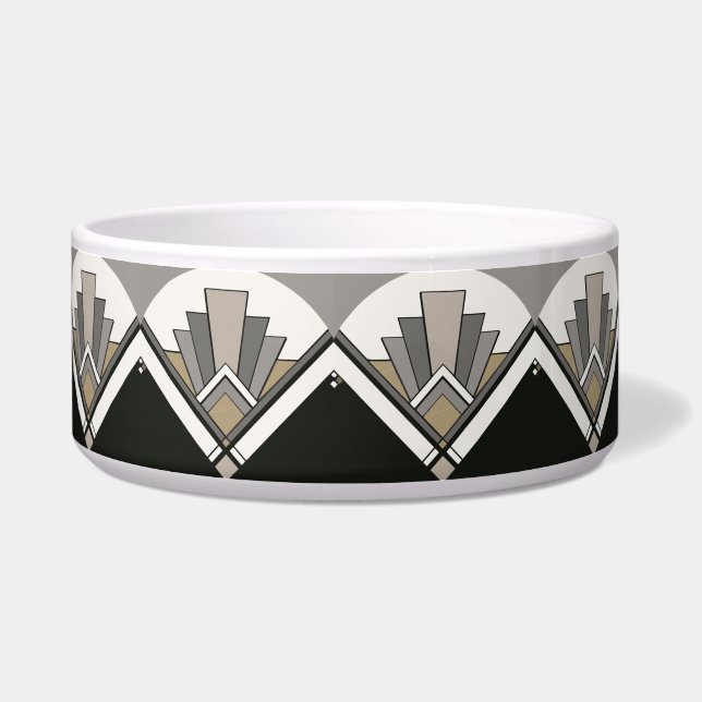 Art Deco Tile Dog Bowl (Right)