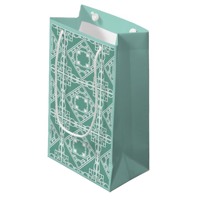 Art Deco Tile  Small Gift Bag (Front Angled)