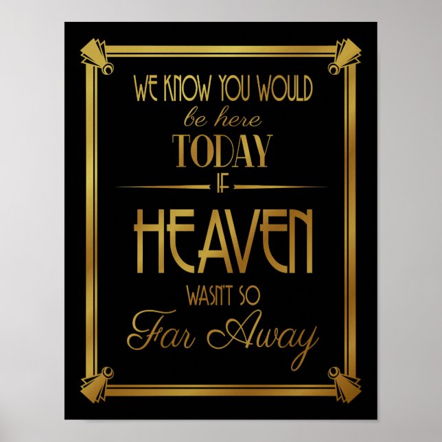 ART DECo, today if heaven wasn't so far away Poster (Front)