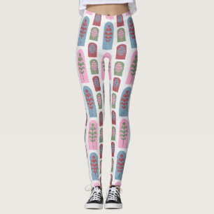 Art Deco Trees Leggings