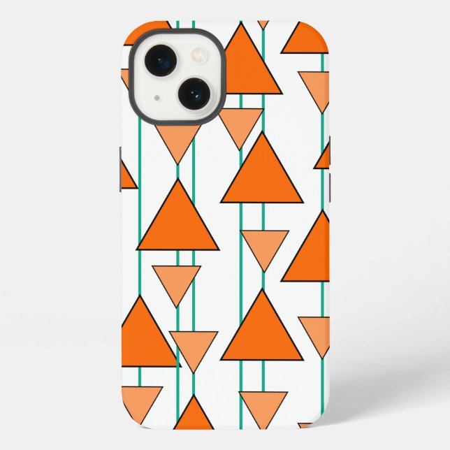 Art Deco Triangles  iPhone Case (Back)