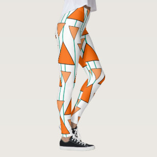 Art Deco Triangles Leggings
