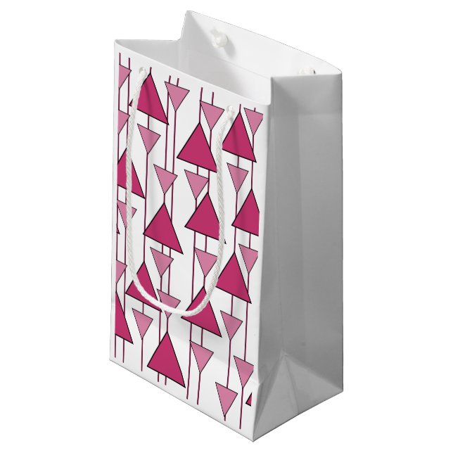 Art Deco Triangles  Small Gift Bag (Front Angled)