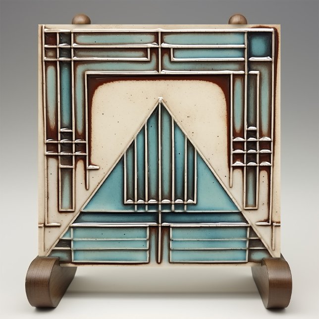 Art Deco Triangular Geometry Ceramic Tile (Creator Uploaded)