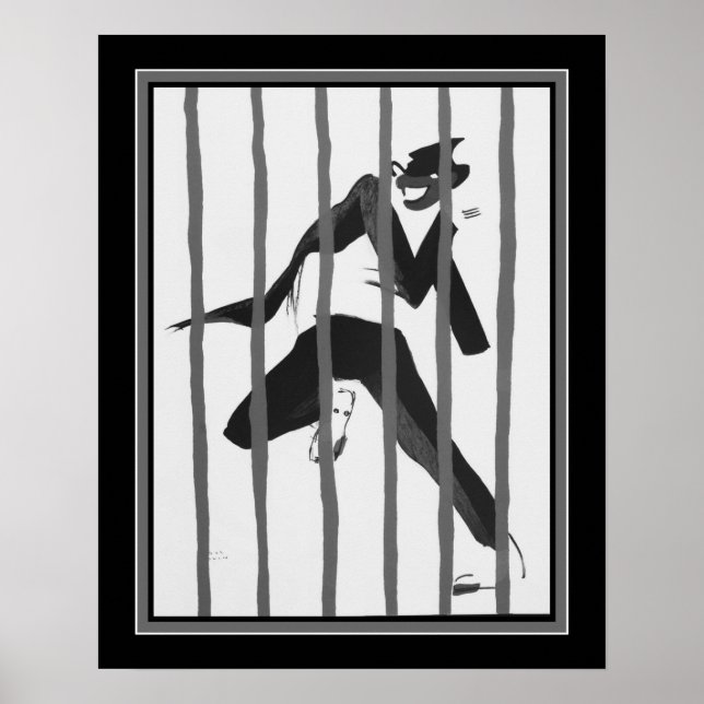 Art Deco "Tumulte Noir Jazz" ca. 1927 Poster (Front)