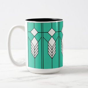 Art Deco  Two-Tone Coffee Mug