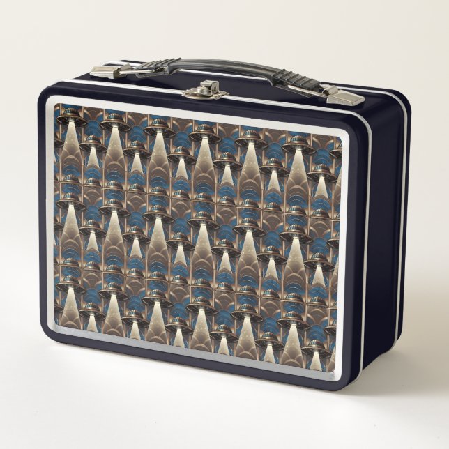 Art Deco UFO Lunch Box (Front)