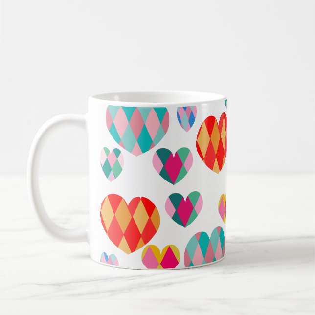 Art Deco Valentine's Coffee Mug (Left)