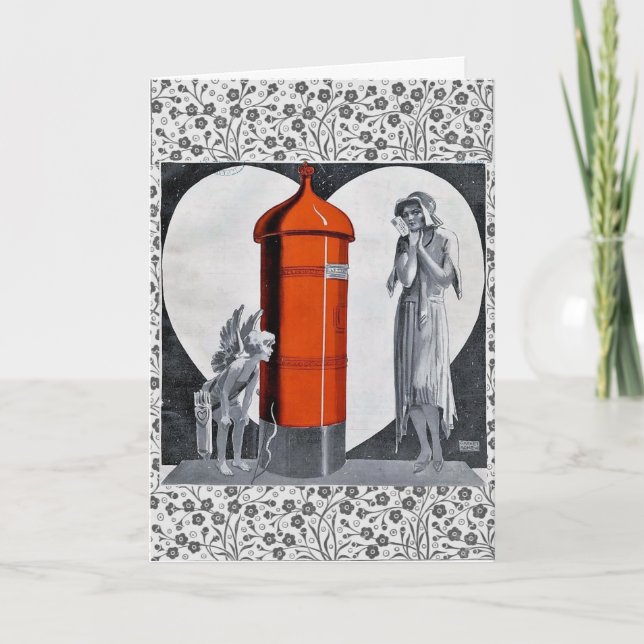 Art Deco Valentines Day Card (Front)