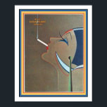 Art Deco Vintage Ad Poster 16 x 20<br><div class="desc">Great looking,  Art Deco,  vintage advertisement for Goldflake cigarets. Poster measures 16 x 20.</div>