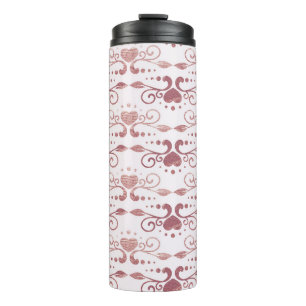 Art deco, vintage elegant wallpaper. thermal tumbler
